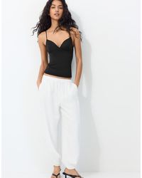 Stradivarius - Corsetry-Inspired Top - Lyst
