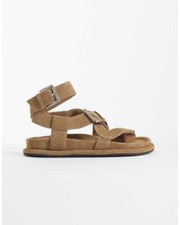 ASOS - Finley Premium Strappy Footbed Sandals - Lyst