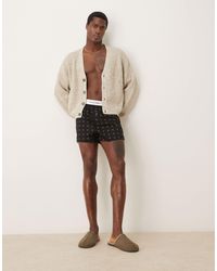 Calvin Klein - – modern cotton – 2er-pack schmal geschnittene boxershorts mit logomuster/in khaki - Lyst