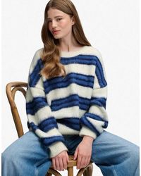 Superdry - Slouchy Brushed Stripe Knit Jumper - Lyst