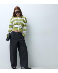 Vero Moda - Mid Rise Barrel Leg Trouser - Lyst