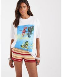 ASOS - Oversized T-shirt With Hackney Flower Graphic - Lyst