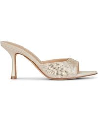 SEQWL - Open Toe Slip-On High Heel Mule Sandals - Lyst