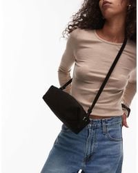 ARKET - Suede Leather Square Cross Body Bag - Lyst