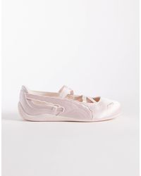 PUMA - Speedcat Satin Ballet Flats - Lyst