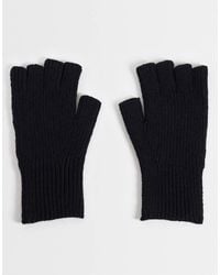 ASOS - Ribbed Fingerless Gloves - Lyst
