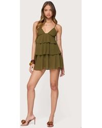 Edikted - Gwynne Chiffon Ruffled Mini Dress - Lyst