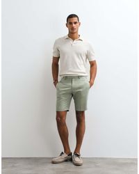 ASOS - Tailored Linen Rich Slim Shorts - Lyst