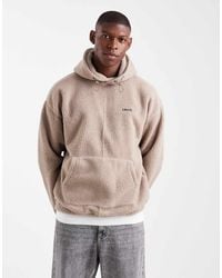 Levi's - Tonal Logo Borg Hoodie - Lyst