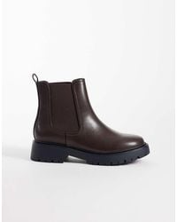 London Rebel - Regina Chunky Chelsea Boots - Lyst