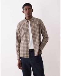 Barbour - Lomond Long Sleeve Small Check Tartan Tailored Shirt - Lyst