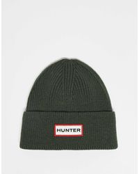 HUNTER - – gerippte unisex-strickmütze - Lyst