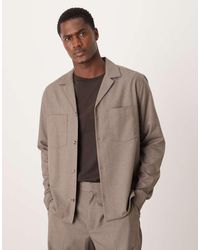 ASOS - Relaxed Smart Long Sleeve Shirt - Lyst