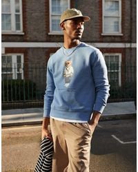 Polo Ralph Lauren - Sudadera Con Estampado De Oso Universitario De Felpa De - Lyst