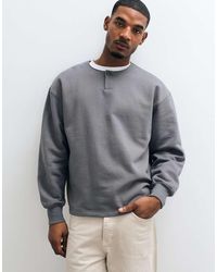 ASOS - Premium Heavyweight Oversized Henley - Lyst