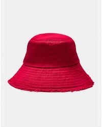 Pull&Bear - Frayed Hem Bucket Hat - Lyst