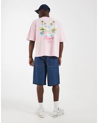 ASOS - Boxy Oversized T-shirt With Palm Tree Graphic - Lyst