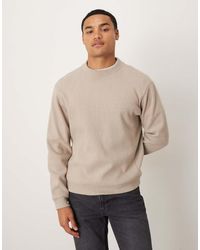 Mango - Compact Knit Mock Neck Jumper - Lyst
