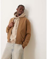 New Look - Wool Look Bomber Jacket - Lyst
