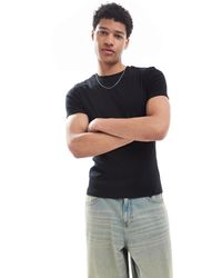ASOS - – geripptes basic-t-shirt - Lyst
