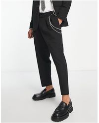 Bershka - Smart Taliored Trouser Co-ord With Detachable Chain - Lyst