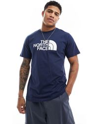 The North Face - Camiseta azul marino básica - Lyst