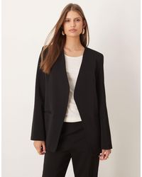 Mango - Harry Tailored Collarless Blazer Co-ord - Lyst