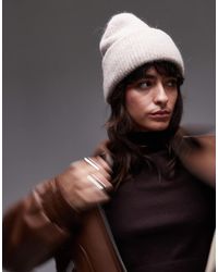 ARKET - Bonnet à double revers en alpaga mélangé - beige chiné - Lyst