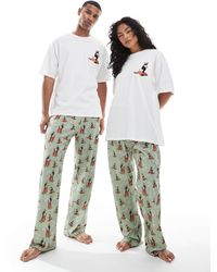 ASOS - Disney Pyjama Set With Emperor's New Groove Print - Lyst