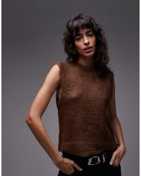 ASOS - – kastiges strick-tanktop - Lyst