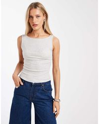Hollister - Boat Neck Tank Top - Lyst