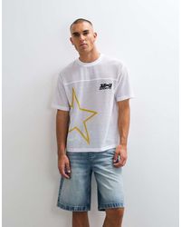 ASOS - Boxy Relaxed T-shirt With Star Print - Lyst