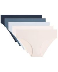 Oysho - 5 Laser-Cut Invisible Polyamide Blend Hipster Briefs - Lyst