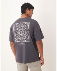 ASOS - T-shirt oversize à motif céleste - anthracite - Lyst