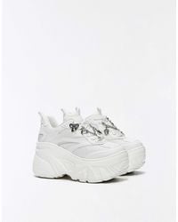 Bershka - Xl plateau-sneaker mit anhängern - Lyst