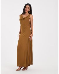 Aware - Sleeveless Cowl Neck Maxi Dress - Lyst