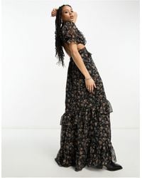 Reclaimed (vintage) - Limited Edition Maxi Ruffle Dress - Lyst