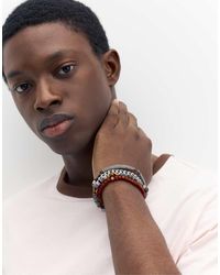 Pull&Bear - Pack Of 4 Beaded Bracelets - Lyst