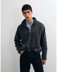 Jack & Jones - Teddy Half Zip Fleece - Lyst
