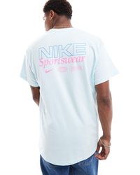 Nike - Camisa claro con estampado gráfico en la espalda - Lyst