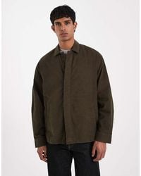 ASOS - Corduroy Overshirt With Concealed Buttons - Lyst