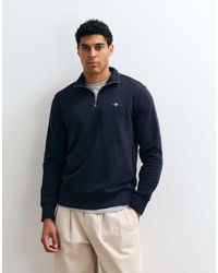 GANT - Regular Fit Shield Logo Half-zip Jumper - Lyst
