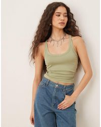 Mango - Sculpt V Neck Cami Top - Lyst