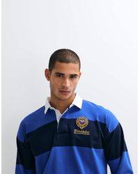 Polo Ralph Lauren - Wimbledon Capsule Crest Logo Block Stripe Rugby Polo - Lyst