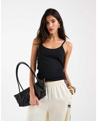 ASOS - Longline Double Layered Scoop Neck Cami - Lyst