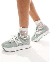 New Balance - 574+ Platform Sneakers - Lyst