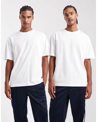 ASOS - Essentials 2 Pack Relaxed Crew Neck T-Shirts - Lyst