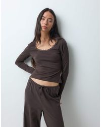 ONLY - Long Sleeve Lounge Top Co-Ord - Lyst