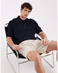 SELECTED - 100% Cotton Knitted Polo - Lyst