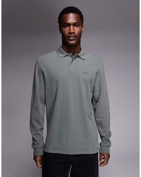 BOSS - Passerby Tonal Logo Sleeve Pique Polo Slim Fit Mid - Lyst